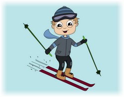 физическое развитие детей, спорт, лыжи