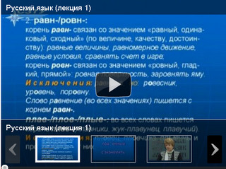 Видеоуроки по русскому языку, правила правописания